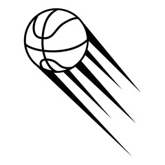 Basketball icon vector. Three pointer Illustration sign. Throwing the ball symbol or logo. © Denys