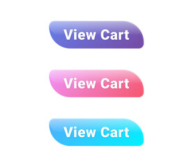 Fototapeta premium Colorful view cart buttons for e-commerce website