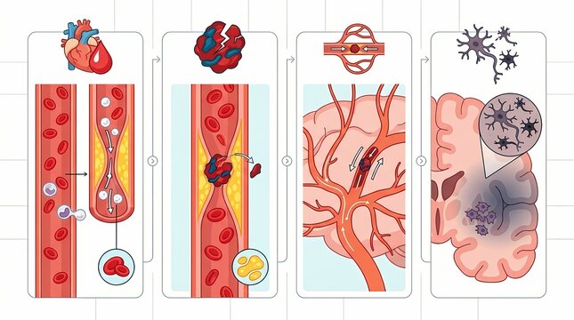 Understanding the progression of heart disease to stroke and brain damage