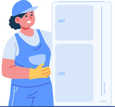 electronic technician character illustration