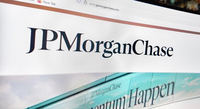 jp morgan website on a computer screen