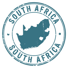 South africa map logo stamp travel tourism symbol © sifat