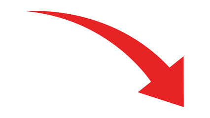 Red Curved Arrow © DizynStock