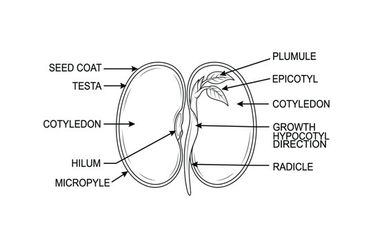 Dicot Seed Anatomy Diagram Labels