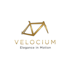 Fototapeta premium Velocium Bicycle Logo Design Elegance in Motion.