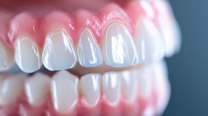 Obraz premium Enamel durability concept with focus on resistance and mineral density