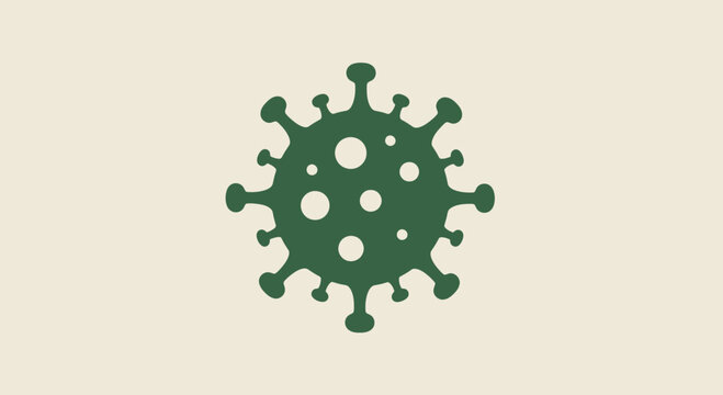 Virus Icon Illustration &ndash; Microbe Germ Cell Medical Biology Vector