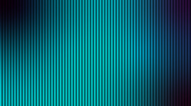 Gradient Stripe Background, Futuristic neon gradient pattern with vertical glowing lines, Abstract background with vertical ribbed texture in gradient shades of turquoise