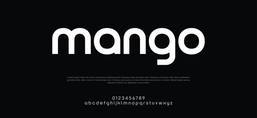 Obraz premium Sports Modern Bold Font. Sans Serif Font. Regular Uppercase Lowercase Typography urban style alphabet fonts for fashion, sport, technology, digital, movie, logo design, vector illustration 