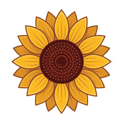 Bright Yellow Sunflower Blossom