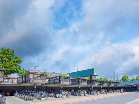 Fietsenstalling Centraal station Breda, Noord-Brabant province, The Netherlands