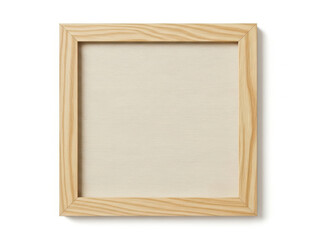 Fototapeta premium An antique brown wooden picture frame with a vintage gold border design sits as an empty rectangular object isolated on white for an art exhibition