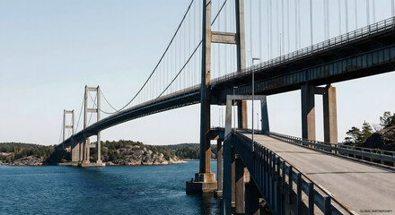 Obraz premium Cross-Border Bridge