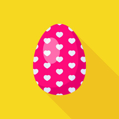 Stylized Easter Egg with Abstract Decoration