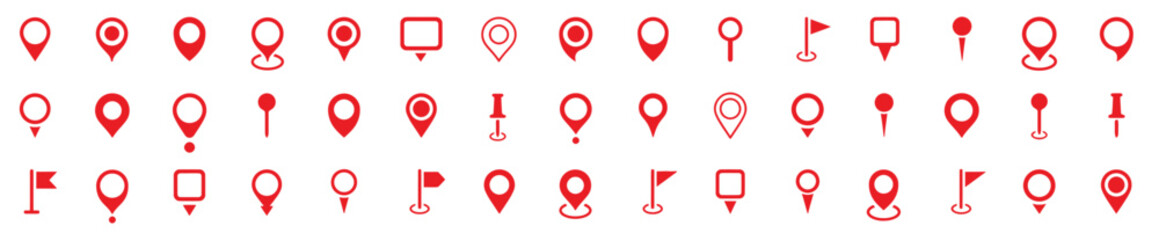 A collection of lowercase english alphabet letters in red color on a white background © Anisur Rahman