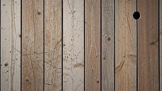 Weathered Wood Panel: An up-close view reveals the charming imperfections of aged wooden planks. The intricate textures, knots, and unique color variations tell a story of time.