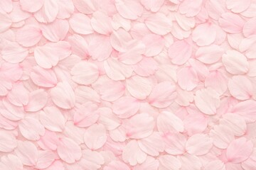 Obraz premium Cherry Blossom Petals Flat Lay Texture Background. Macro flat lay of delicate cherry blossom petals in pale pink and cream, translucent with subtle veining, edge to edge, even studio lighting.