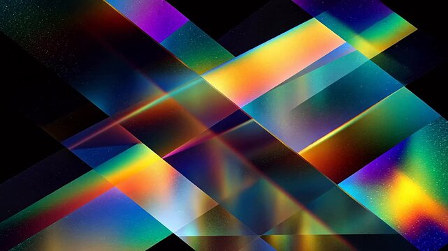 Abstract colorful geometric shapes