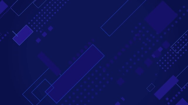 シンプルなネイビーの幾何学模様のループ背景動画 / Simple navy geometric pattern loop background video