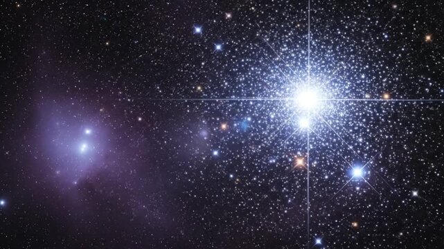 Deep Space Panorama Featuring a Stunning Nebula and Countless Twinkling Stars for Astronomy, Science, and Space Exploration Themes