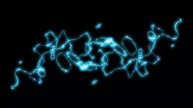 Lightning thunderbolt and energy explosion pack 2d comic flash fx with glow alpha channel plasma shockwave loop abstract energy orb cosmic strings smart grid power lines 4k