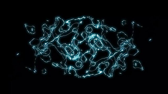 Electric lightning fx pack 2d motion graphics comic energy plasma shockwave loop thunderbolt strikes abstract energy, thunderbolt overlay plasma shockwave loop cosmic energy flow 4k animation