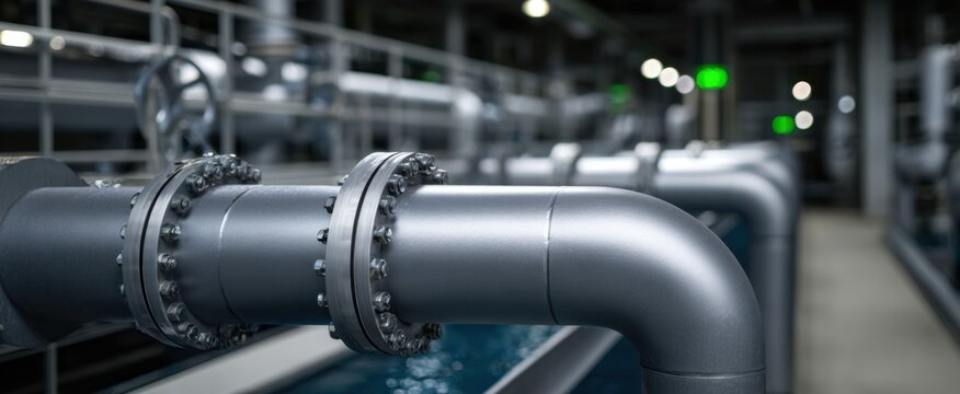 Watch the clear sidestream flow dance like ribbons in an industrial water treatment process.