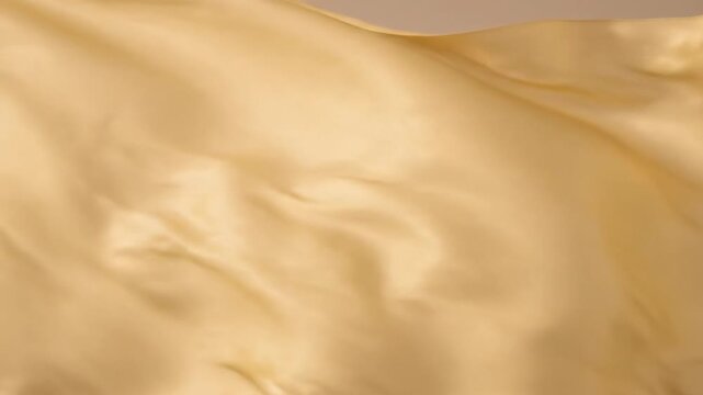 Soft Silk Like Cloth Pale Creamy Yellow Flowing Billowing Invisible Wind Light Catching Threads Golden Nectar Sheen Elegant Fabric.