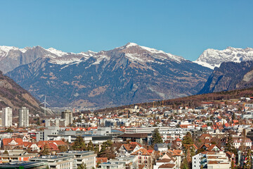 View from south side of Chur, CH