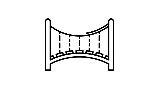 Minimalist black line forming an abstract corner on a clean white background