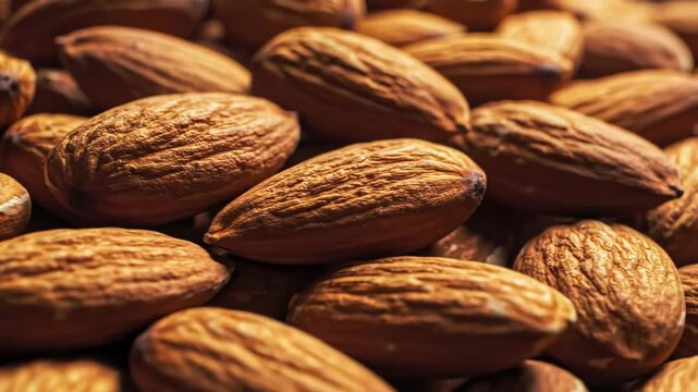 Closeup of almonds