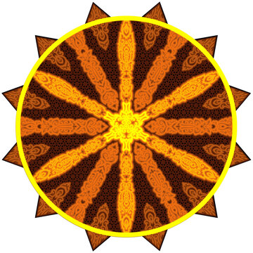 mandala multilayer with balinese traditional ornament