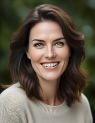 Happy Young Woman Casual Outdoor Professional Headshot