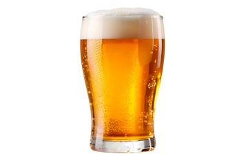 glass of beer isolated