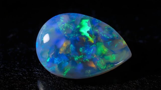 11Ethiopian Opal macro close-up revealing vivid color play, translucent texture, soft backlight, fine art gemstone photography