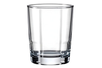 empty glass isolated on white background