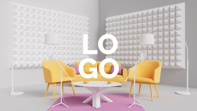 3D Podcast Studio Intro