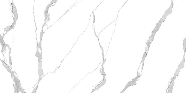 Detailed and sharp-patterned white marble texture background, interior and architectural classic design, vitrified glossy ceramic tile design, and vertical creative gray veining pattern.