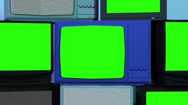 Abstract colorful digital screens display vibrant neon lights in modern tech setup