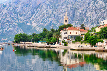 Bay of Kotor,  Adriatic sea, Montenegro, summer season