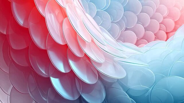 Colorful overlapping circular shapes