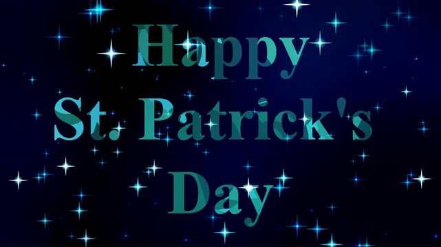 St. Patrick's Day Greeting with Stars.