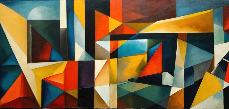 Illustration on the theme of modern painting. Art. Generative AI