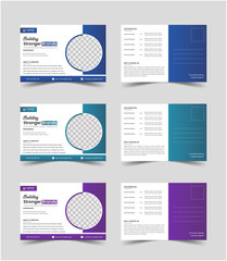 Professional Corporate Business Postcard Template Design with Creative Layout.