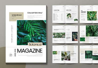 Botanical Magazine Template Layout