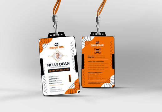 Corporate ID Card Template Design Layout