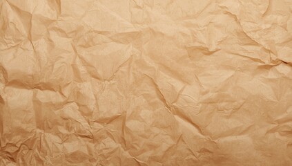 Fototapeta premium Top view of wrinkled baking parchment sheet