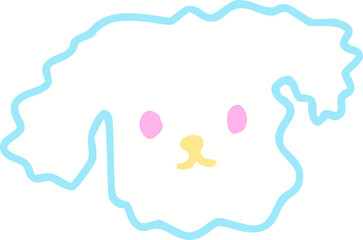 the cute dog cartoon