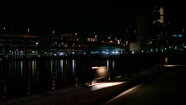 Kanda River and the Night Cityscape