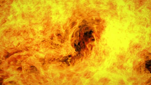 Fire explosion, logo opener. Fire background
